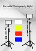 Panneau d'éclairage vidéo LED USB de haute qualité avec 4 filtres rvb lumière de Studio de photographie avec support de trépied pour lampe vidéo Youtube