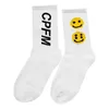 Sport, Casual CPFM Music Festival Smiling Face Washing Green Spring and Summer Thin Medium Tube mångsidig sport kan samma strumpor