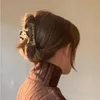 Taglie Moda Artiglio per capelli con stampa leopardata per donna Presa incisiva Fermagli per capelli per chignon Accessori per ornamenti Accessori per ragazze Clip Barrette