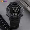 SKMEI Datum week Sport Horloge Heren 2 Tijd Waterdichte Heren Digitale Polshorloges PU Lederen Zachte Horloges voor Mannen Reloj Hombre 1632 Q0524