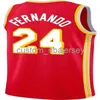 Mens Women Youth Bruno Fernando # 24 NEW 2020-21 Swingman Jersey cucita nome personalizzato qualsiasi numero Maglie da basket