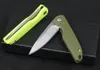 Högkvalitativ JJ066 Liten Flipper Folding Kniv 8Cr14MOV Satinblad ABS + Rostfritt stålhandtag Mini EDC Pocket Knives