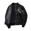 Phoenix вышивка весенняя куртка мужчины теплые MA-1 бомбардировщик пальто хлопок мягкий с длинным рукавом хип-хоп бейсбольная одежда зима 211014