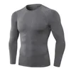 Męskie koszulki męskie siłownia jogging rajstopy z długim rękawem Koszula sportowa Szybki Suchy Oddychający Pro Compression Fitness Clothings