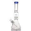 pipa de agua vaso de vidrio bong tuberías de agua capturas de hielo jaula de pájaros perc material grueso plataforma de dab de aceite para fumar bongs de 14 "con junta de 14 mm