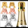 Rostfritt stål flaskstoppare Sile Champagne Stoppers Creative Style Mouth Lätt att använda X3QHB Bar Tools Etmek