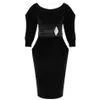 Fashion Chic Black Velvet Belt Mini Dress Pocket Design Elegante spilla di diamanti Celebrity Party Vestido 210527