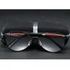 Polarisierte Sonnenbrille für Herren, silberfarbener Metallrahmen, UV400-Spiegellinse, mit Box, Größe: 62–51–136 mm
