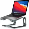 Support pour ordinateur portable, support ergonomique en aluminium pour ordinateur portable, support amovible pour ordinateur portable compatible avec MacBook Air Pro, Dell XPS, HP - Gris sidéral