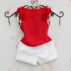 Arrival Blouses Summer Girls Children Chiffon Sleeveless Blouse Kids Solid Color Shirts Teenage School Tops 210622
