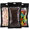 100pcs/lot Self Sealing Bags Resealable Aluminum Foil Pouch Bag Smell Proof Food Storage Pouches for Coffee Tea Cookies