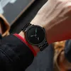 Mannen Rvs Horloges CrRju Heren Mode Luxe Minimalistische Polshorloge Waterdicht Sport Horloge voor Mannen Relogio Masculino 210517