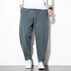 Chinese stijl heren Big Size Crotch Pants Herfst Losse Katoen Casual Radijs Nepal Lantern