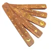 PNatural Plain Wood Incense Stick Ash Catcher Burner Holder Wooden Incense Sticks Holder Home Decoration Wholesale