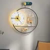 Wall Clocks Big Size Clock Arabic Numbers Luminous Electronic Silent Gold Color Orologio Da Parete Bedroom Watch DL60WC