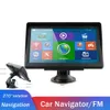 Navigateur de voitures Navigation GPS avec cartes gratuites Écran tactile 8GB ROM Support FM Radio MP3 MP4 Extend 32GB Navigateur de voiture