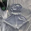 Women Shorts Sets With Strapless Sleeveless Top Female Tracksuit Sportswear Crop Tops+lace Up Short Trousers Summer Casual 210518