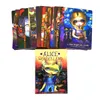 Alice The Wonderland Oracle Tarot Cartões Místicos Orientação Divinate Partys Board Game Suporta atacado 44 folhas / caixa