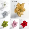 Decorative Flowers & Wreaths 1PC High Quality Year DIY Christmas Gift Poinsettia Fake Flower Decor Xmas Tree Decorations Artificial