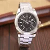 Wristwatches Drop 2021 Luxury Watch Top Brand Fashion Sky-Watch Date Men Quartz Gold Role Male Wristwatch 30M Waterproof278D