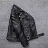 2021 New Genuine Leather Jacket Men's Really Natural Cowhide Motorcycle Style Jackets Moto Slim Coat Plus Size 5XL