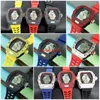 Watch Men Quartz Sport Wristwatch Top Brand Luxury Fashion Watches Transparent Dial Silicone Strap 10268j