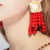 Brincos Borlas / Brincos para Mulheres minúsculas Bead Bead Bead Hyperbole Earings Fashion Brinco Mulher 2021 Jóias Christmas Dangle Cha