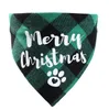 Dog Bandana Christmas Triangle Scarf Xmas Dogs Cats Kerchief for Small Medium Pet Costume Accessories Decoration