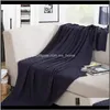 毛布のテキスタイルホームガーデンプレート100人の綿編み物オフィスナップエアコン春のための毛布/秋のための毛布/ベッド120 *