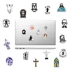 50Pcs/Set Faith Guitar Stickers PVC Originality Church DIY Graffiti Decals For Auto Luggage Motorcycle Scooter Games Skateboard Notebook Phone iPad Gift Decorate