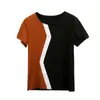 Eenvoudig stiksel vrouwelijk shirt casual dames tops lente zomer cool korte mouw shirt Koreaanse stijl mode blusas 3189 210322