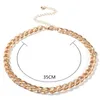 Chokers Punk Figaro Chain Choker Necklace For Women Collar Jewelry Gold Color Thick Big Chocker 20212953