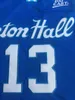 رجل NCAA SETON HALL MYLES PAWELL 13 كلية كرة السلة الفانيلة الأزرق جامعة بيضاء مخيط قمصان S-XXL