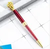 Canetas esferográficas 1 PCS Lytwtw's Creative Crown Metal Pen Office Girar Escola de Papelaria Fornecimento de Professora Presente Girando Brilhante