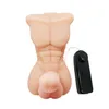 Nxy dildos dongs mini multi velocidade vibrando dildo 3d lifelike boneca macho corporal torso brinquedo sexo pênis 0108