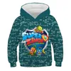 Felpe con cappuccio Felpe Cartoon Super Zings Costume Stampato in 3D Neonati maschi Abbigliamento Superzings Bambini Ragazze Top a maniche lunghe