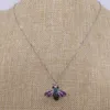 Strands Mosquito Insects Bugs Pest Necklace For Lady Bee Pendants Small Charm Jewelry Mix Color Pets Beads 2709 Chains Morr22