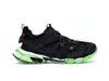 2021 Hetaste autentiska män Kvinnor Spår 3.0 Sportskor Joggare Triple S Speed ​​Black Outdoor Sneakers Green Blue Fashion Trainers 18Ss med originallåda