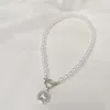 Vintage barocke unregelmäßige perle sperren ketten halskette geometrische engel anhänger liebe halsketten für frauen punk schmuck