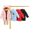 2021 Inverno Novos Produtos Dos Desenhos Animados Crianças Com Capuz Down Jacket Bebê Meninos E Meninas Branco Duck Down Kids 'Warm Parka Casacos 2-7yrs H0909