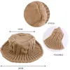 Chapéus de inverno para mulheres de malha liso Cabo Chapéu Chapéu Macno Fisherman Caps Sun Visor Respirável Malha Crochet Chapéu Cloche Cap