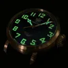 Relojes de pulsera Reloj para hombres Bronce Zafiro 200 M Impermeable Buceo al aire libre Ciclismo Escalada de montaña C3 Luminoso Automático Mecánico