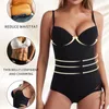 Women's Shapers Fajas Reductoras Plus Size S-XL Magic Full Body Shaper Bodysuit Slimming Waist Trainer Girdle Thigh Trimmer Weight Loss Cors