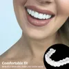 Grelhas de polietileno para dentaduras cosméticas superiores/inferiores, cobertura de dentes falsos, simulação de clareamento dental, cuidados bucais, beleza, snap on 2062713