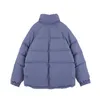 Inverno mulheres pão casaco solto moda sólida neve neve mulher oversize parkas morno algodão jaquetas feminino outerwear azul 211011