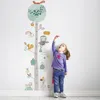 Autocollants muraux en couleur M3590, décoration originale, arbre de forêt, hibou, hauteur pour enfants, peintures murales pour bébés, cadeaux de maternelle