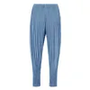 DEAT Woman Pleated Harem Pants Solid Dropped Small Feet High Elastic Simple Casual Style 2021 New Summer Fashion Oversized HT913 Q0802