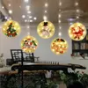 Christmas Decorations LED lights string colorful painting hanging light home decoration curtain Atmosphere lamp No Battery