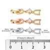 Chaîne à maillons WEIMANJINGDIAN marque blanc or Rose couleur plaqué Extenders boucles d'extension pour Bracelet ou collier252T