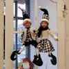 Rosa Elf Paar Plüsch Puppen Stofftiere Weihnachtsbaum Anhänger Tropfen Ornamente Hängende Dekoration Jahr Geschenke für Kinder Kinder 211018